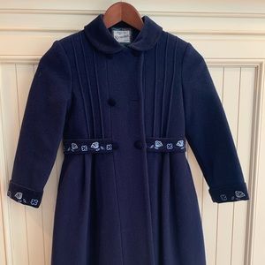 Rothschild Navy Wool coat 6x